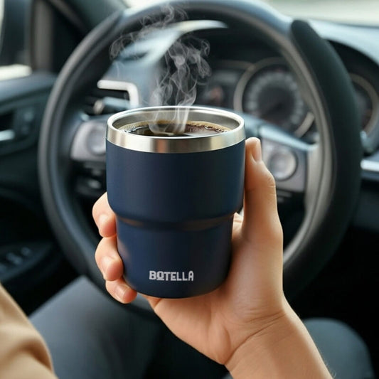 ESPRESSO STACKABLE Cups – Stylish 80ml Double-Wall Stainless Steel Espresso Cups with Silver-Lined Lid & Premium Gift Box