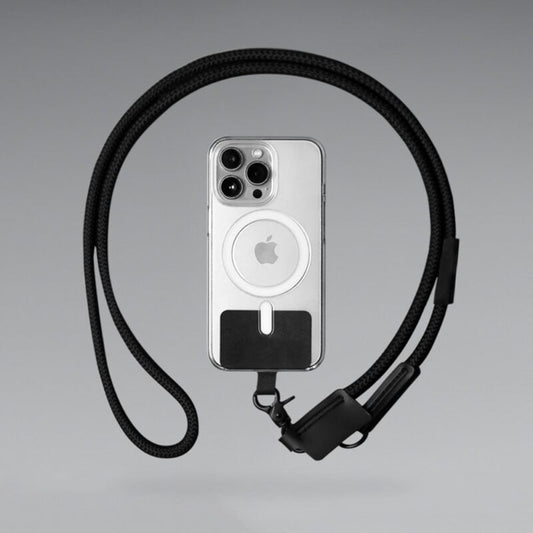 PHONE STRAP ? Eco-Friendly Recycled Polyester Phone Holder with Insert Card and 120cm Lanyard