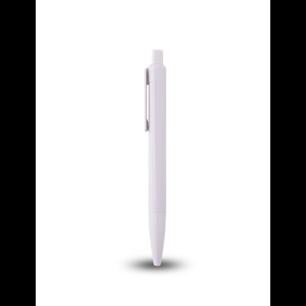 CLEAN PUSH – Antibacterial Push-Type Ballpen with Blue Ink and Sleek White Design