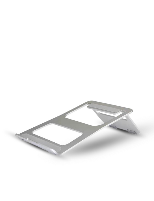 ALU LAPPY HOLDER – Ergonomic Aluminum Laptop Holder with Rubber Pads for Stability