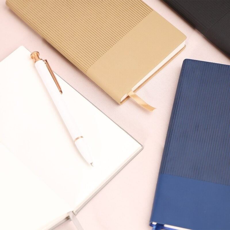 A5 AGENDA ? Stylish PU Leather Notebook with 100 High-Quality Sheets for Meetings, Journaling & Everyday Use