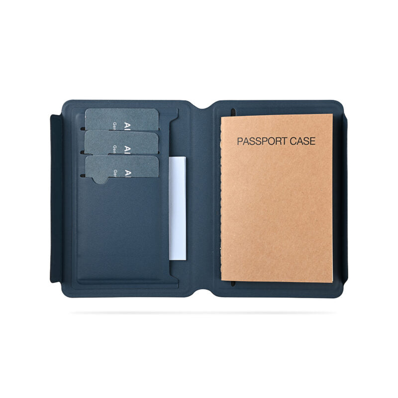 PASSPORT CASE PLUS ? Elegant Magnetic Closure Passport Holder with Recycled PU for Secure Travel Organization
