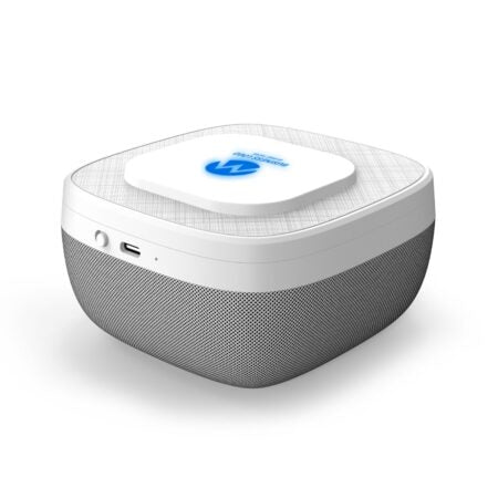 BOOM SOUND – Powerful 5W Speaker with 15W Wireless Charger and Light-Up Logo