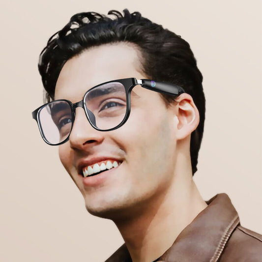 AI-GLASS ? Smart Clear Glasses with AI Chat, Language Translation, Removable Prescription Lenses & Bluetooth Connectivity
