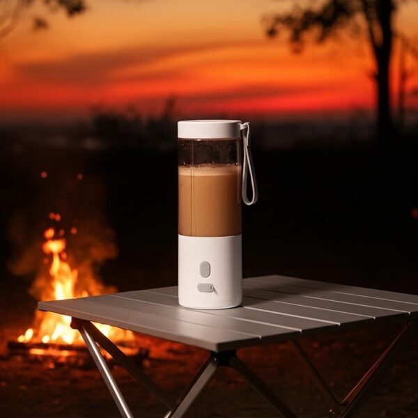 PORTABLE BLENDER ? Powerful 450ML Rechargeable Mixer for Smoothies & On-the-Go Blending with Up to 18 Uses Per Charge