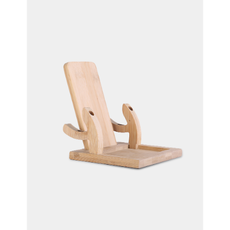 WIRELESS LOUNGE – Bamboo Desktop Organizer with Wireless Charger