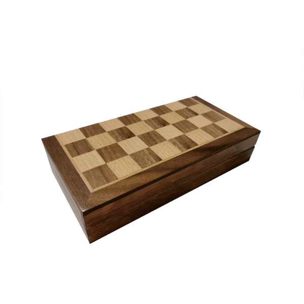 CHESS BOARD ? Compact Wooden Chess Set for Travel, Home Use with Educational Focus on Strategy & Concentration