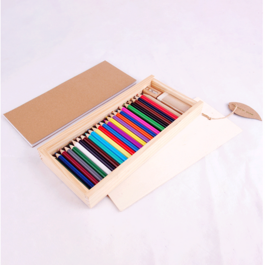 Wooden Case Drawing Set