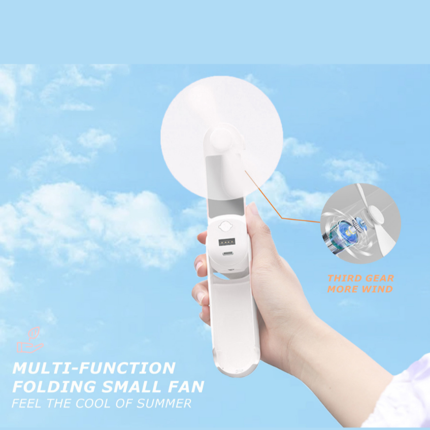 Torchy Light- Mini Portable and rechargeable fan