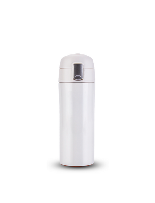 SMART MUG – 350ml Stainless Steel Vacuum Insulated Suction Mug with Push Button Lid