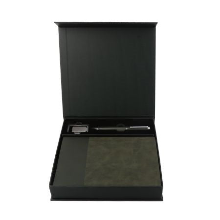 AGENDA SET – Elegant Notebook, Metal Pen, and Bookmark Gift Set
