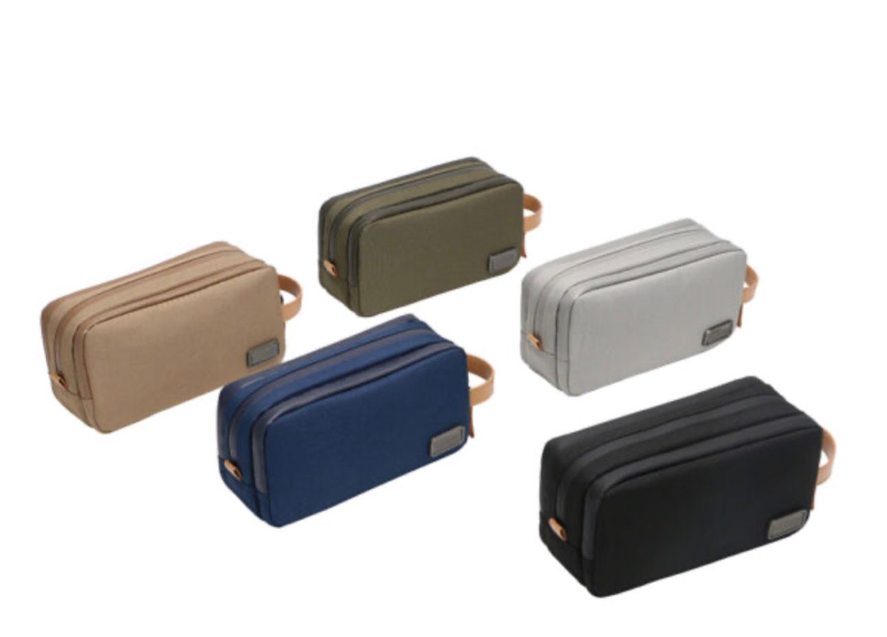 RPET HAMZA – Compact Water-Resistant Travel Pouch with Padded & Mesh Pockets for Organized Tech Accessories