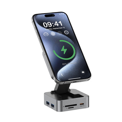 10n1 HUBMAX ? Gunmetal 10-in-1 High-Capacity Charging Station with MagSafe Wireless & 100W Type-C Power