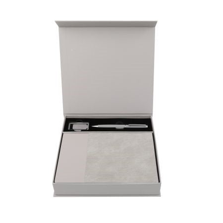 AGENDA SET – Elegant Notebook, Metal Pen, and Bookmark Gift Set