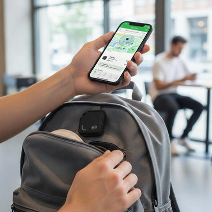 VIBE TAG ? Sleek Matte Finish Dual Tracking Key Finder with Apple Find My &amp; Google Hub Support, 1-Year Battery Life