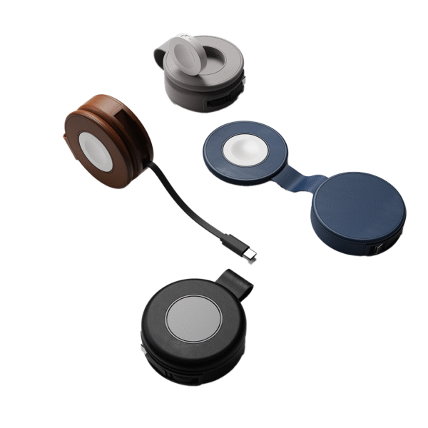 2n1 YOYO – Compact 15W Wireless Charger with Retractable Cable & Dual Watch Compatibility for Apple & Samsung