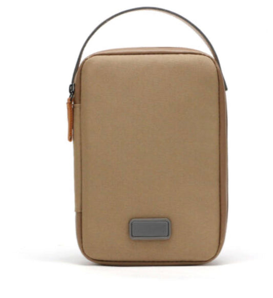 RPET TECH POUCH – Compact Water-Resistant Travel Organizer with Padded & Mesh Compartments for Gadgets and Cables