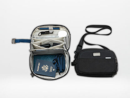 O-Elite Black Waterproof Electronics Organizer Bag