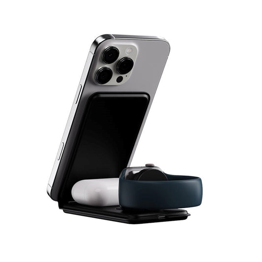 3n1 MAGBOLT PRO – Compact Foldable 3-in-1 Wireless Charger with 15W Fast Phone Charging & Dual Watch Compatibility
