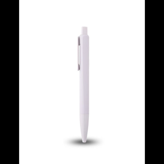 CLEAN PUSH – Antibacterial Push-Type Ballpen with Blue Ink and Sleek White Design
