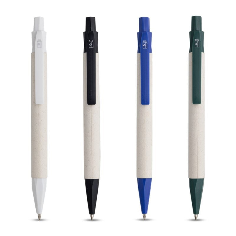 MILKY PEN – Fun Push Button Ballpen with Milk Carton Design and Blue Ink