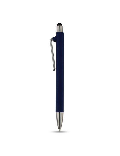 SPLENDID PEN – Versatile Rubberized Barrel Pen with Stylus and Semi-Gel Ink