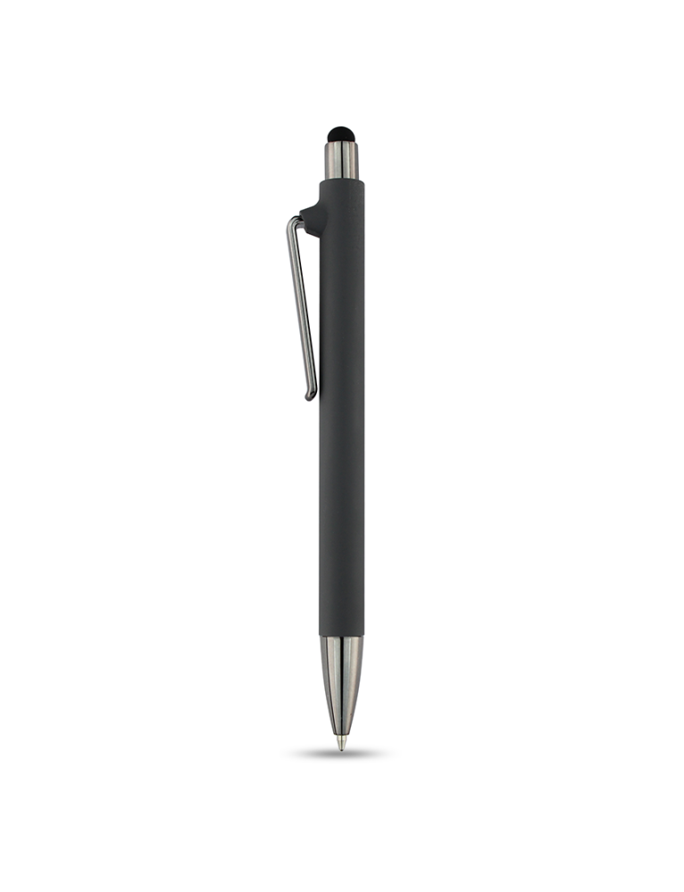 SPLENDID PEN – Versatile Rubberized Barrel Pen with Stylus and Semi-Gel Ink