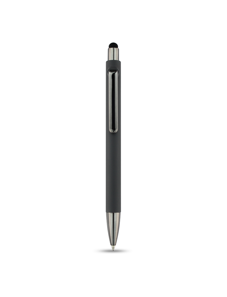 SPLENDID PEN – Versatile Rubberized Barrel Pen with Stylus and Semi-Gel Ink