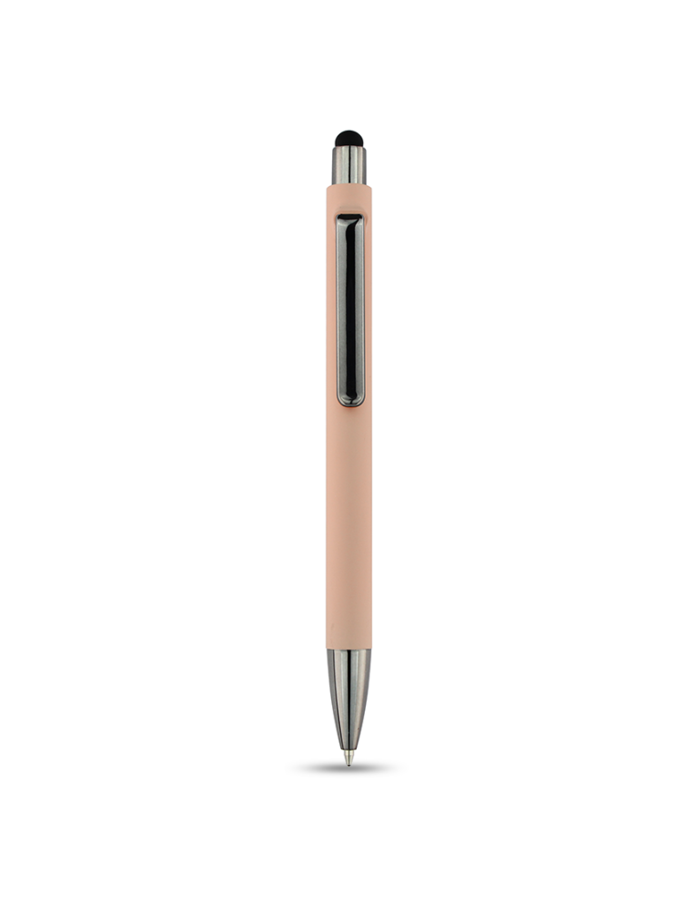SPLENDID PEN – Versatile Rubberized Barrel Pen with Stylus and Semi-Gel Ink
