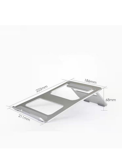 ALU LAPPY HOLDER – Ergonomic Aluminum Laptop Holder with Rubber Pads for Stability