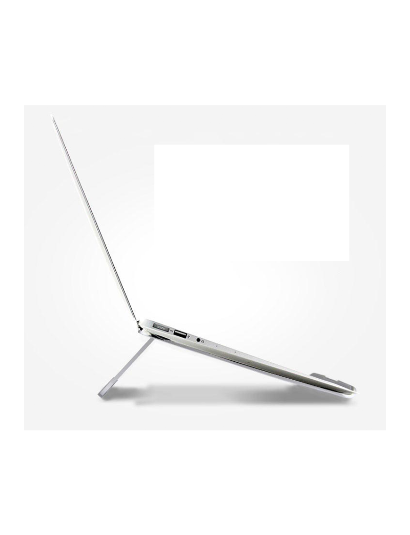 ALU LAPPY HOLDER – Ergonomic Aluminum Laptop Holder with Rubber Pads for Stability