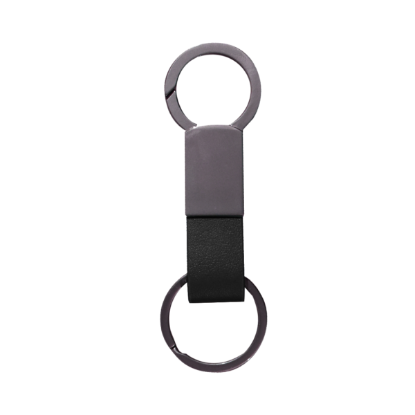 KEY KEEPER ? Elegant PU Leather & Metal Durable Keychain with Sleek Design