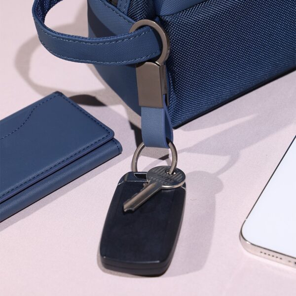 KEY KEEPER ? Elegant PU Leather & Metal Durable Keychain with Sleek Design