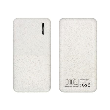 WHEAT POWER: 10,000mAh Eco-Friendly Portable Power Bank – Sustainable Charging Solution