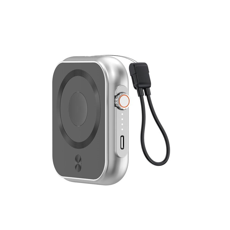 IPOWER PRO wireless charger ? Compact 5000mAh Power Bank with 20W Fast Type-C Output & Wireless Charging for Earbuds and Apple Watch