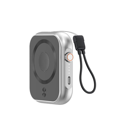 IPOWER PRO wireless charger ? Compact 5000mAh Power Bank with 20W Fast Type-C Output & Wireless Charging for Earbuds and Apple Watch