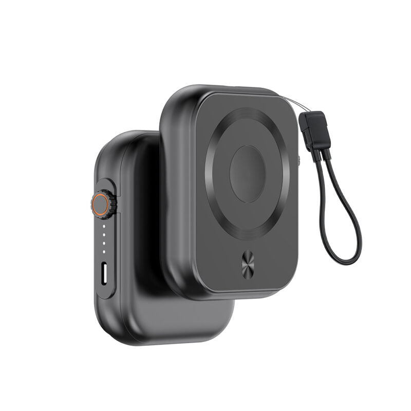 IPOWER PRO wireless charger ? Compact 5000mAh Power Bank with 20W Fast Type-C Output & Wireless Charging for Earbuds and Apple Watch