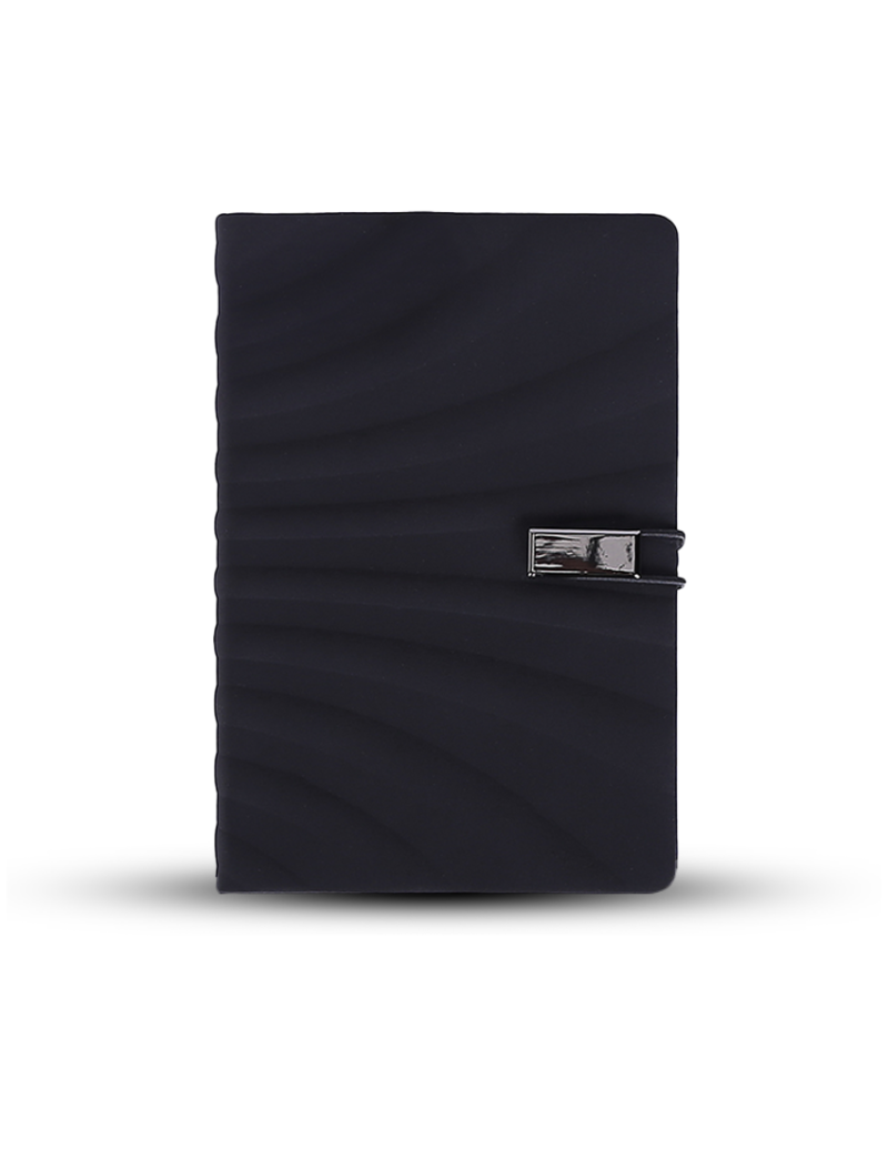SOPHI NOTE – A5 Notebook with Wavy Design and Elastic Closure