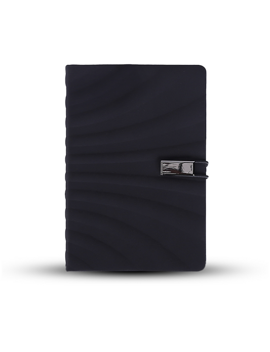 SOPHI NOTE – A5 Notebook with Wavy Design and Elastic Closure