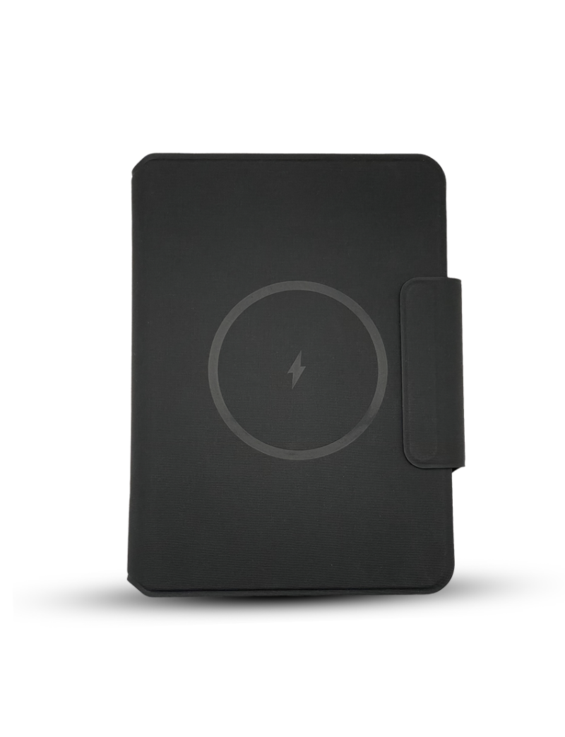 POWER NOTE with FLAP – Wireless Charging Notebook with 5000mAh Power Bank