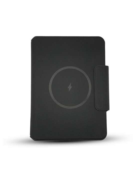 POWER NOTE with FLAP – Wireless Charging Notebook with 5000mAh Power Bank