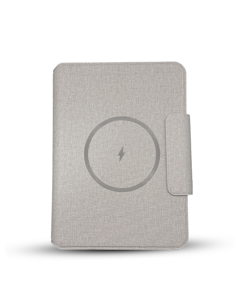POWER NOTE with FLAP – Wireless Charging Notebook with 5000mAh Power Bank