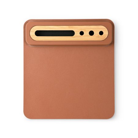 SOFTI MOUSEPAD – Eco-Friendly Foldable Mousepad with Bamboo Organizer for Phones and Pens