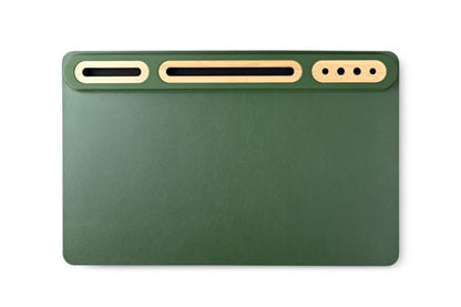 SOFTIDESK ORGANIZER – Eco-Friendly Desk Mat with Bamboo Holders for Ultimate Organization