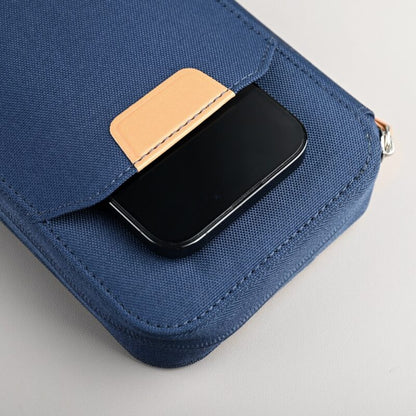 RPET TRAVI – Eco-Friendly Travel Wallet with Multiple Slots and Zipper Closure