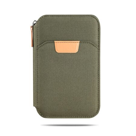 RPET TRAVI – Eco-Friendly Travel Wallet with Multiple Slots and Zipper Closure