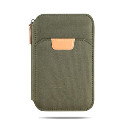 RPET TRAVI – Eco-Friendly Travel Wallet with Multiple Slots and Zipper Closure