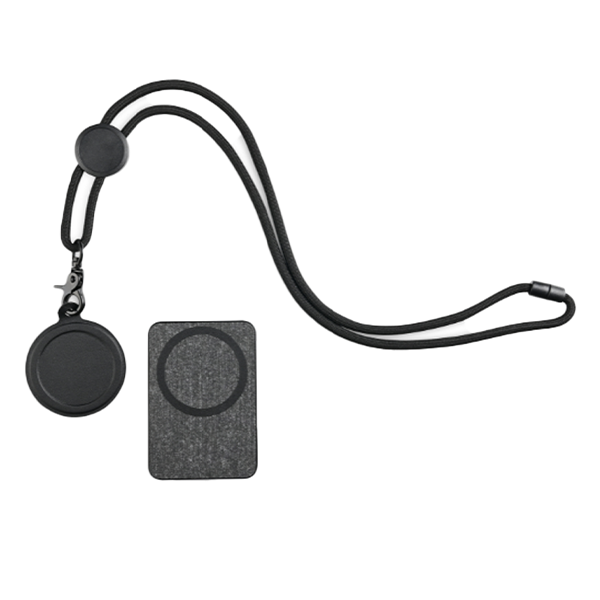 SMART ID Dark Grey – Versatile ID Holder with Built-in Tracker and Phone Stand