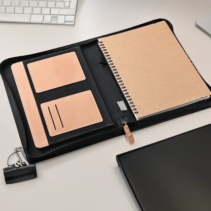 RPET B5 Portfolio – Notebook with Document Organizer and Zipper Closure