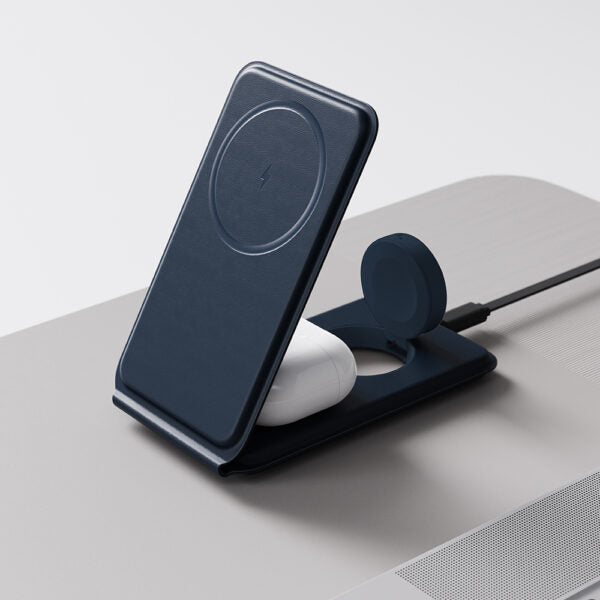 3n1 MAGBOLT PRO – Compact Foldable 3-in-1 Wireless Charger with 15W Fast Phone Charging & Dual Watch Compatibility